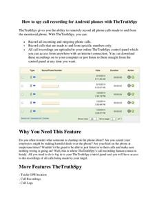 Offline Spy App for Android